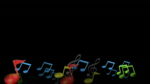 Music notes Video stock 727623