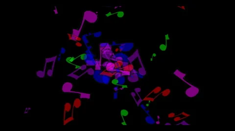 Music notes Stock Footage 1160225