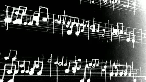 Music notes Stock Footage 14948819