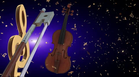 Music notes Stock Footage 33810508