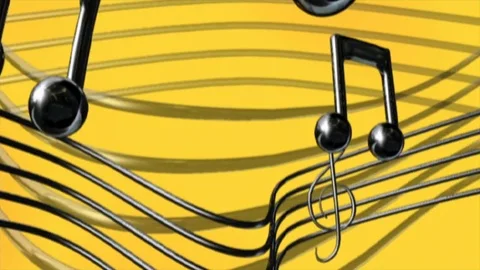 Music notes Stock Footage 90880215