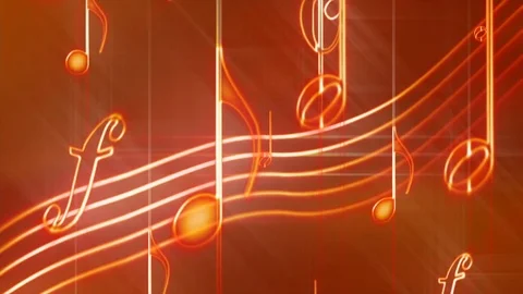 Music notes Stock Footage 90880220