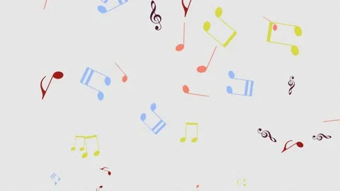 Music notes. Stock Footage 233431069