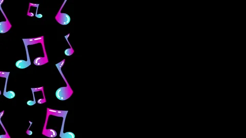 MUSIC NOTES FRAME RENDER Stock-Footage 243287792