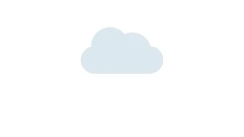 Music notes icon with a cloud, symbolizing cloud-based music storage or str.. Видео 333233231