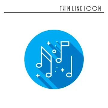 Music, notes icon. Disco, dance, nightlife club. Party celebration birthday h Stock Illustration