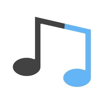 Music Notes icon vector image. Illustrazione stock