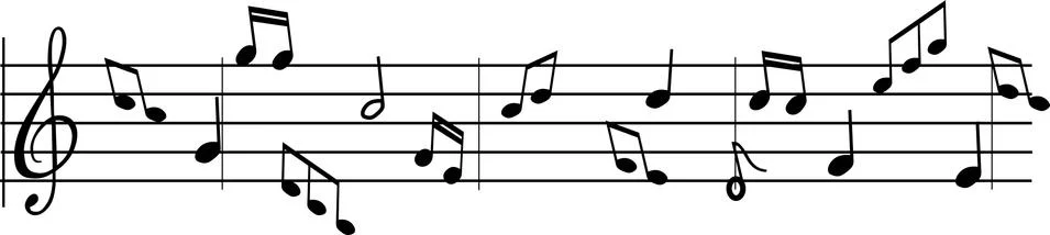 MUSIC NOTES Stock Illustration