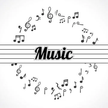 Music notes Stock Illustration