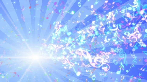 Music Notes Jet A2 HD Stock Footage