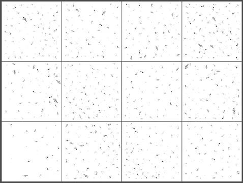 Music notes. Mensural musical notation. Black notes symbols. Note value. Musi Stock Illustration