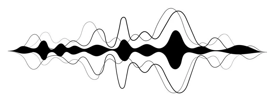Music notes musical elements vector illustration on white background Illustrazione stock