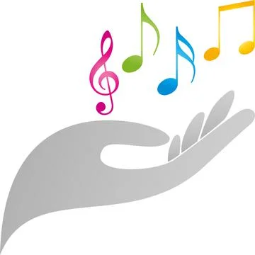 Music notes, musical notes key, music, sound, logo Stock Illustration