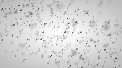 Music Notes Particles 03 Stock Footage 47926567