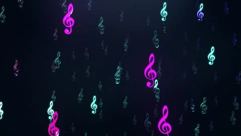 Music Notes Particles 06 Stock Footage 150862208