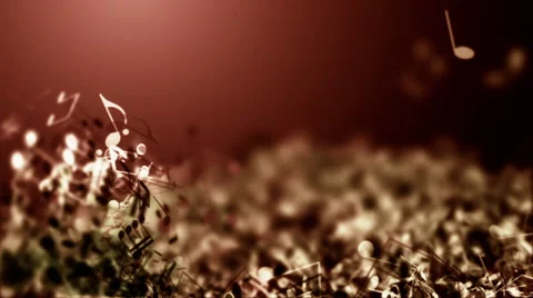 Music Notes Particles Stock Footage 61232414