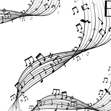 Music notes pattern icon Illustrazione stock