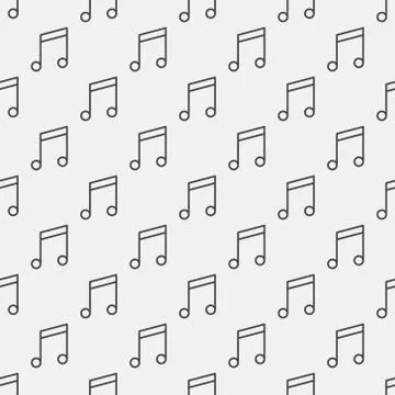 Music notes pattern Stock Illustration