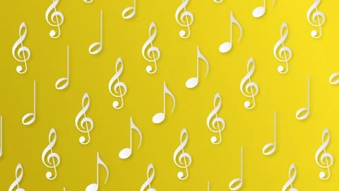 Music notes seamless pattern background. Stock Footage 133543582