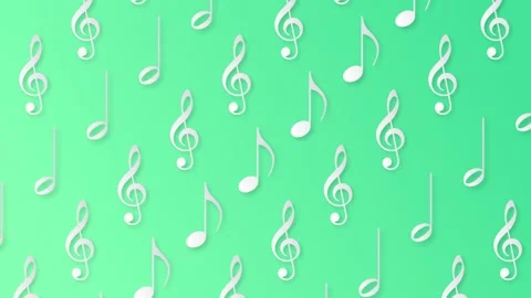 Music notes seamless pattern background. Stock Footage 133543597