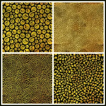 Music notes. Seamless pattern. Music notes. Seamless abstract background. ... Stock Photos