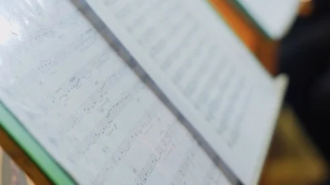 Music Notes Sheet Stock Footage 98429543