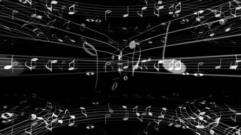 Music Notes Spheres Stock Footage 41737085