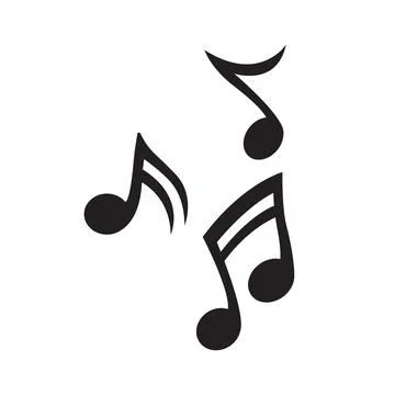 Music notes templates icon Stock Illustration