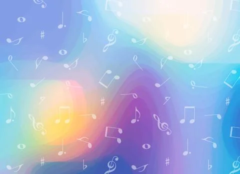 Music notes vector background pattern. Abstract background. Stock Illustration