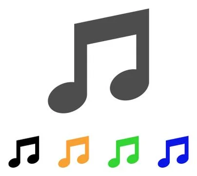 Music Notes Vector Icon Stock Illustration