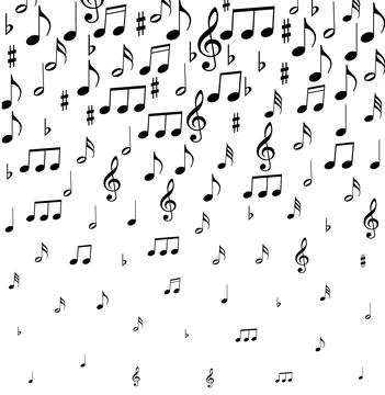 Music notes. Vector illustration. for print and web design on white backgroun Stock Illustration