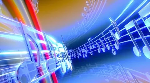 Music Notes_HD LOOP 135 Stock-Footage 10748673