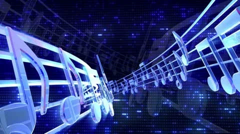 Music Notes_HD LOOP 136 Stock-Footage 10748710