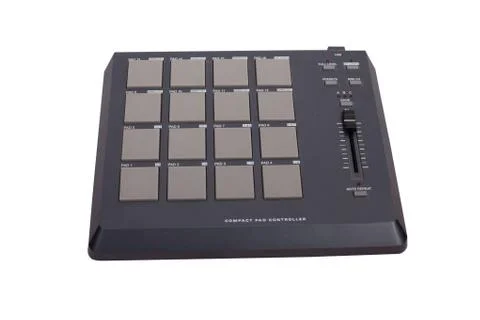 Music pad controller isolated on white. Stock Photos