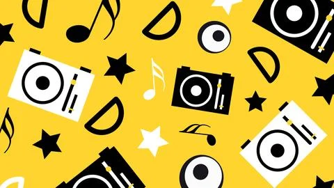 Music Party Graphic Elements Background Stock Illustration