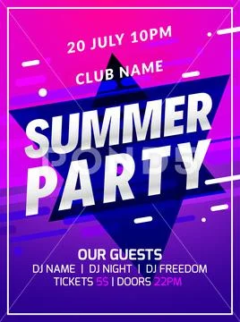 Music party poster background color abstract gradient flyer design. 3d  modern: Royalty Free #138390238