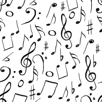 Music pattern Stock Illustration
