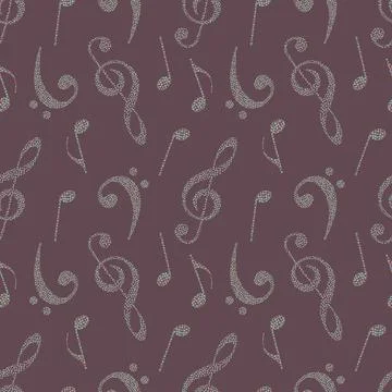 Music pattern 스톡 일러스트
