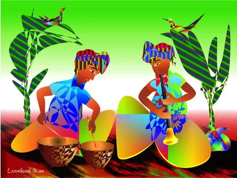 Music Performer Stock Illustration