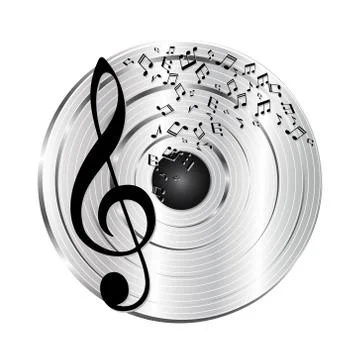 Music platinum record Stock Illustration