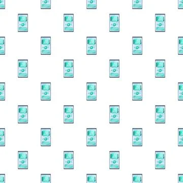 Music player app interface pattern background イラスト素材