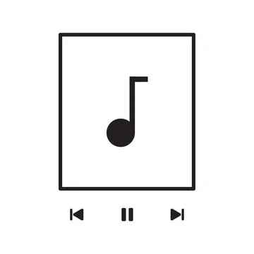 Music player background Stock Illustration