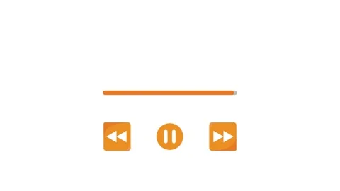 Music Player button animation, Play or pause button animation. Music or vid.. Stock Footage 329613529