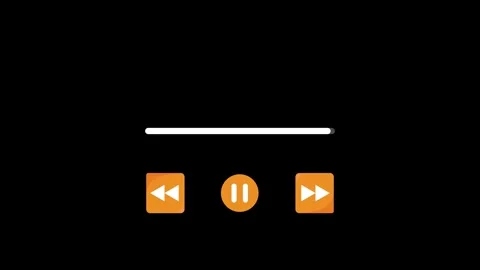 Music Player button animation, Play or pause button animation. Music or vid.. Stock-Footage 329613533