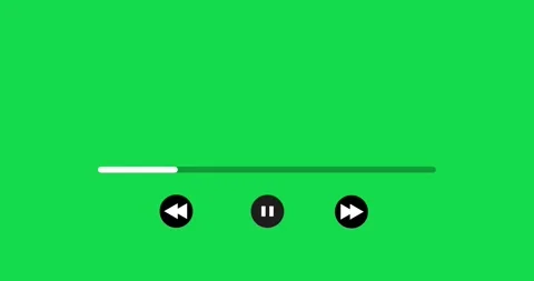 Music Player button animation, Play or pause button animation. Multimedia player Stock Footage 336797423