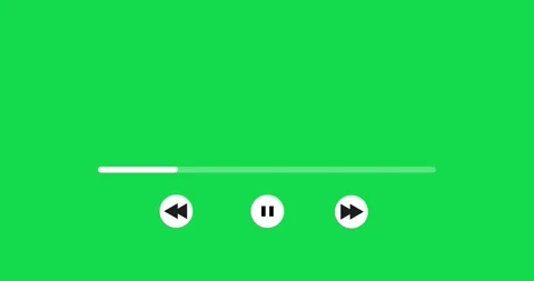 Music Player button animation, Play or pause button animation. Multimedia player Stock Footage 336797424