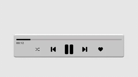 Music Player 库存影片 343933761
