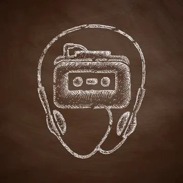 Music player icon Stock Illustration