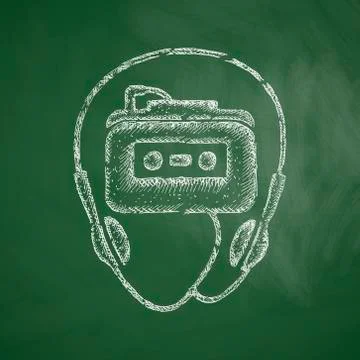 Music player icon Stock Illustration