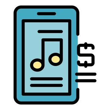Music player icon vector flat Stockillustratie